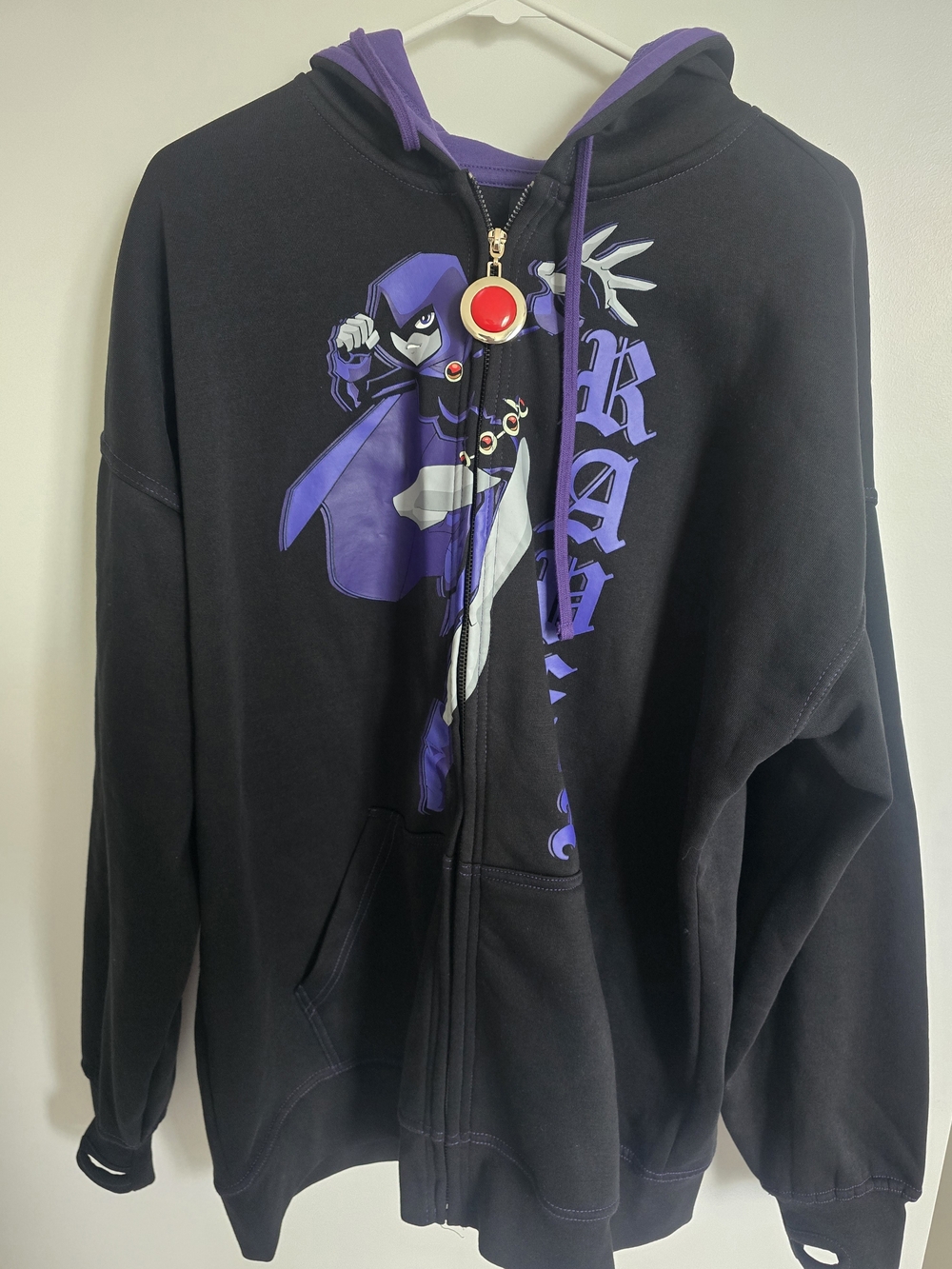 DC Comics Teen Titans Raven Girls Oversized Hoodie